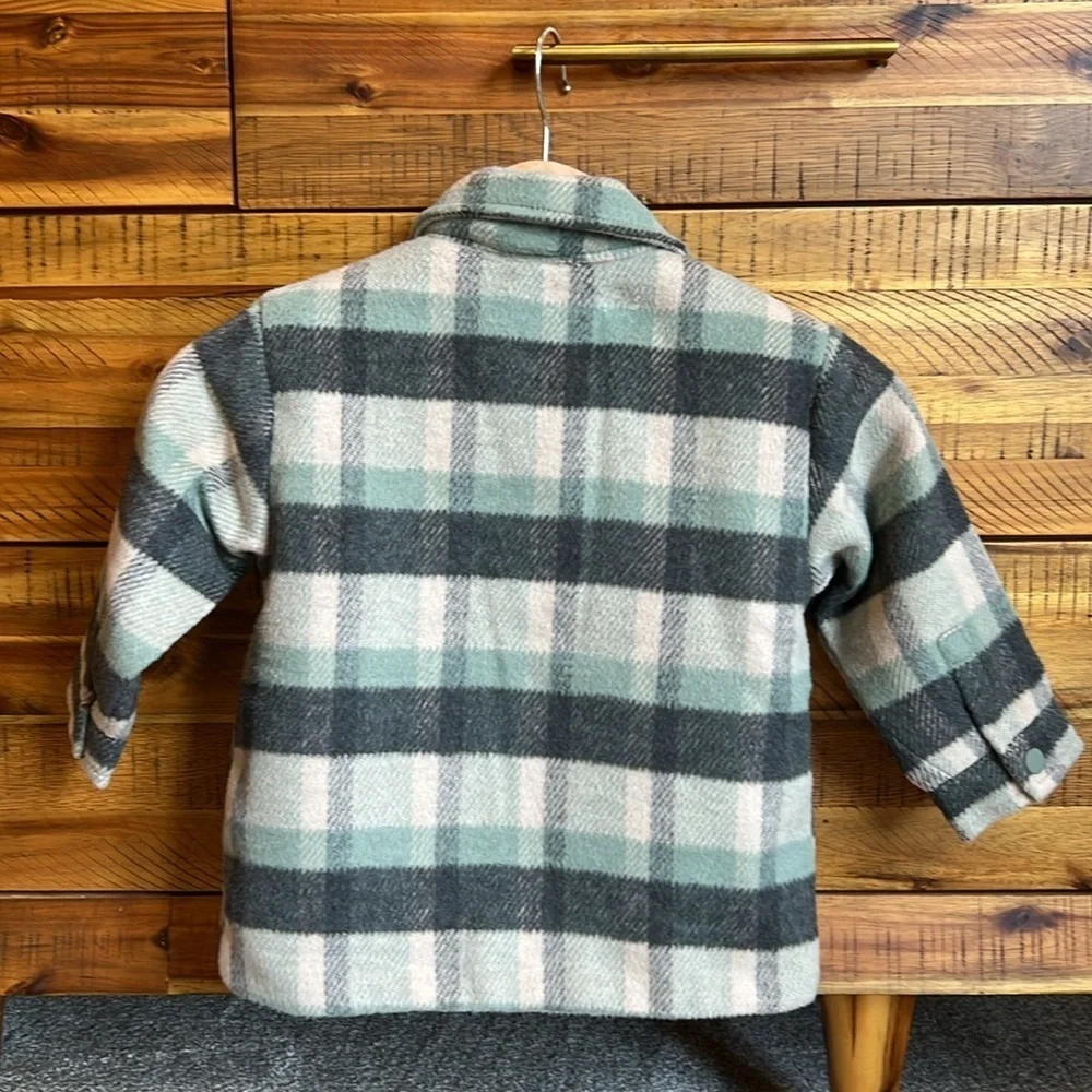 NWT Zara Toddler Boy Girl Plaid Jacket
